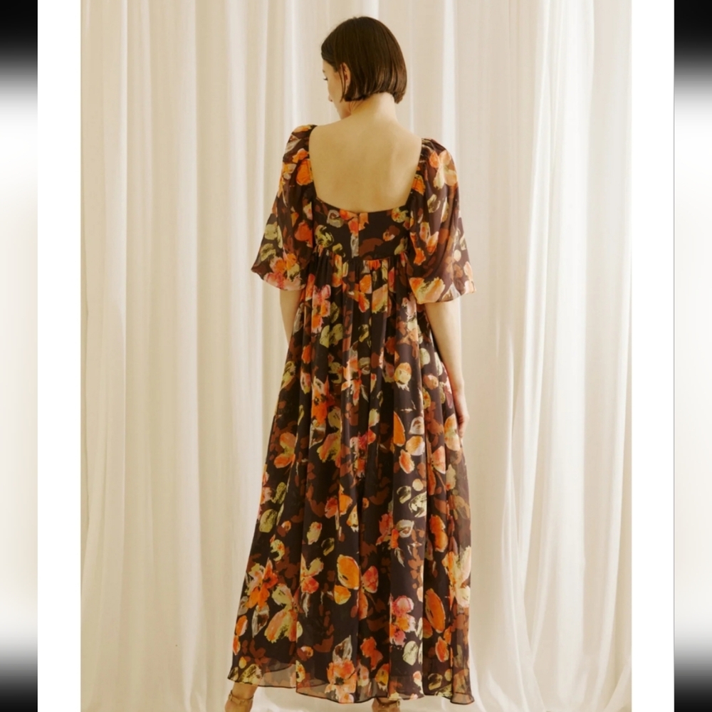 New Storia Floral Boho Maxi Dress Small - Picture 7 of 7